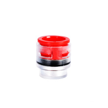 Red seal microduct fittings pipe plug easy observe transparent plastic end stop connector